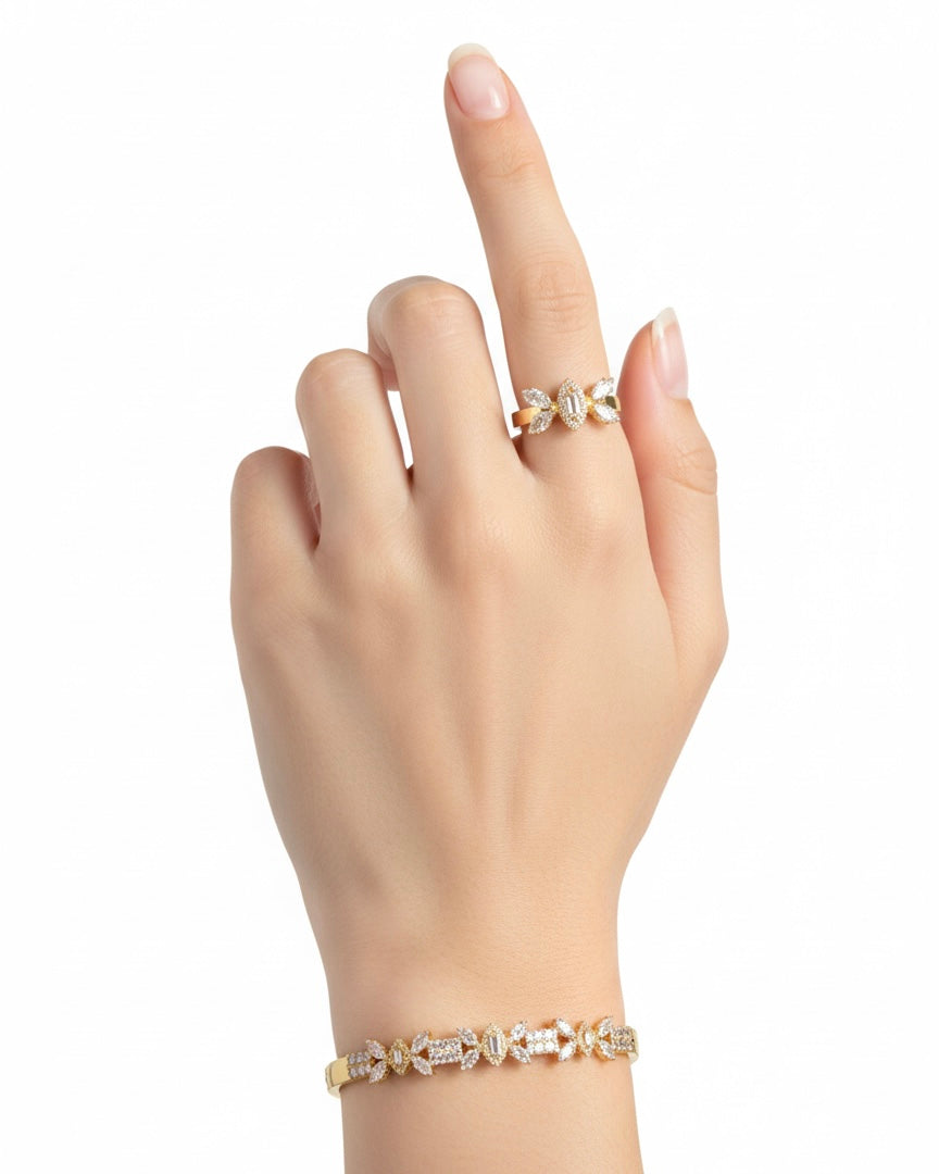 طقم مرصع بالزركون