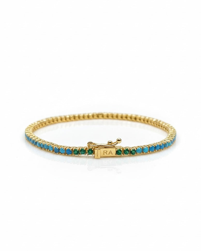 سوار تنس أزرق