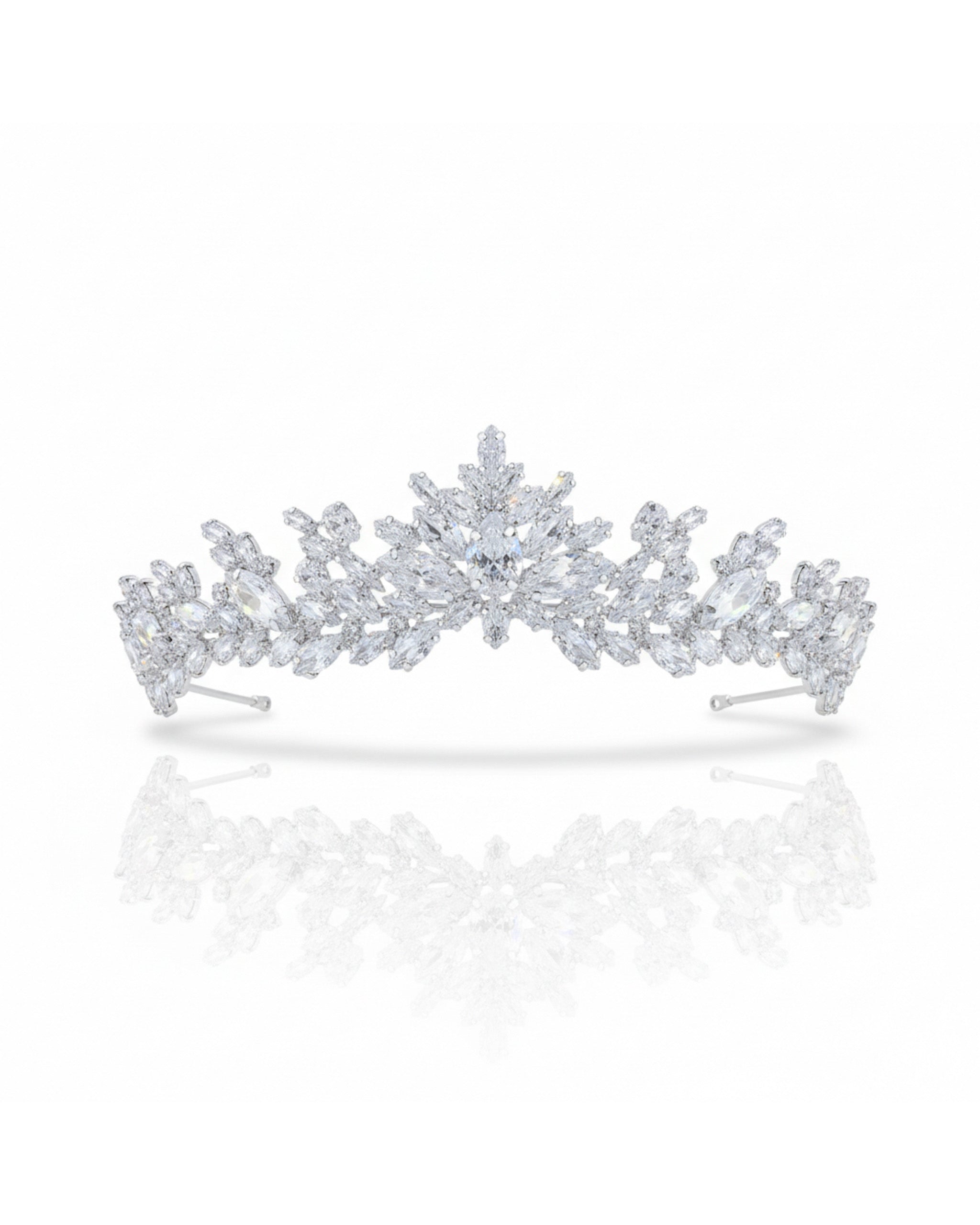 تاج مرصع بالزركون والكريستال