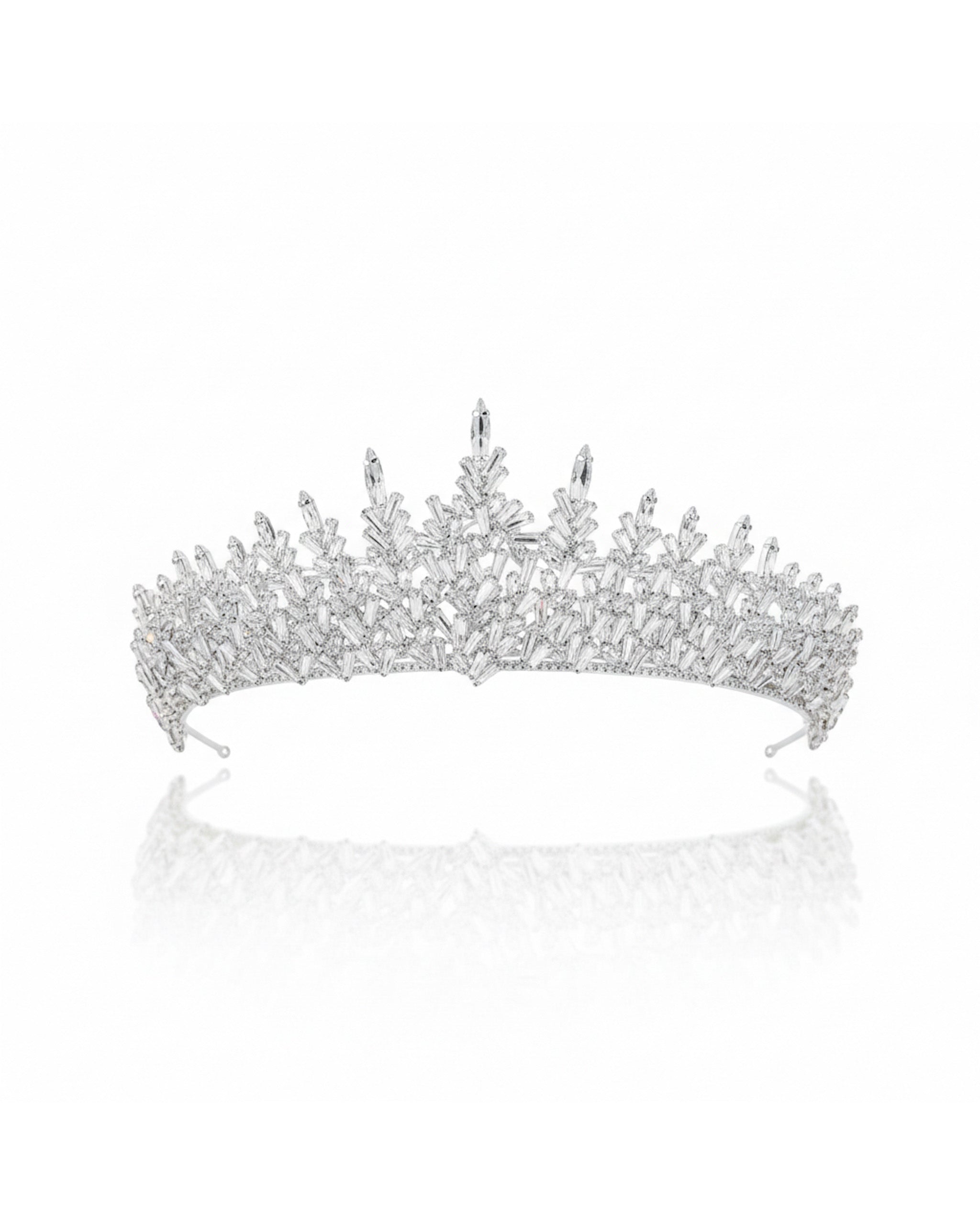 تاج مرصع بالزركون والكريستال