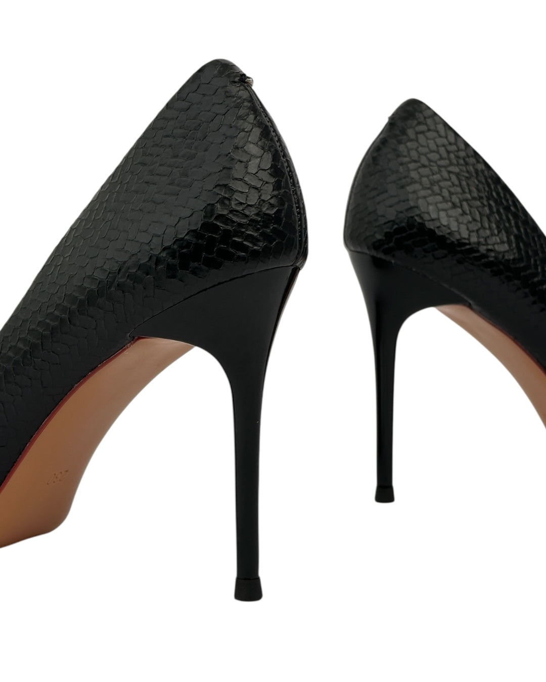 Glittery Leather Heels