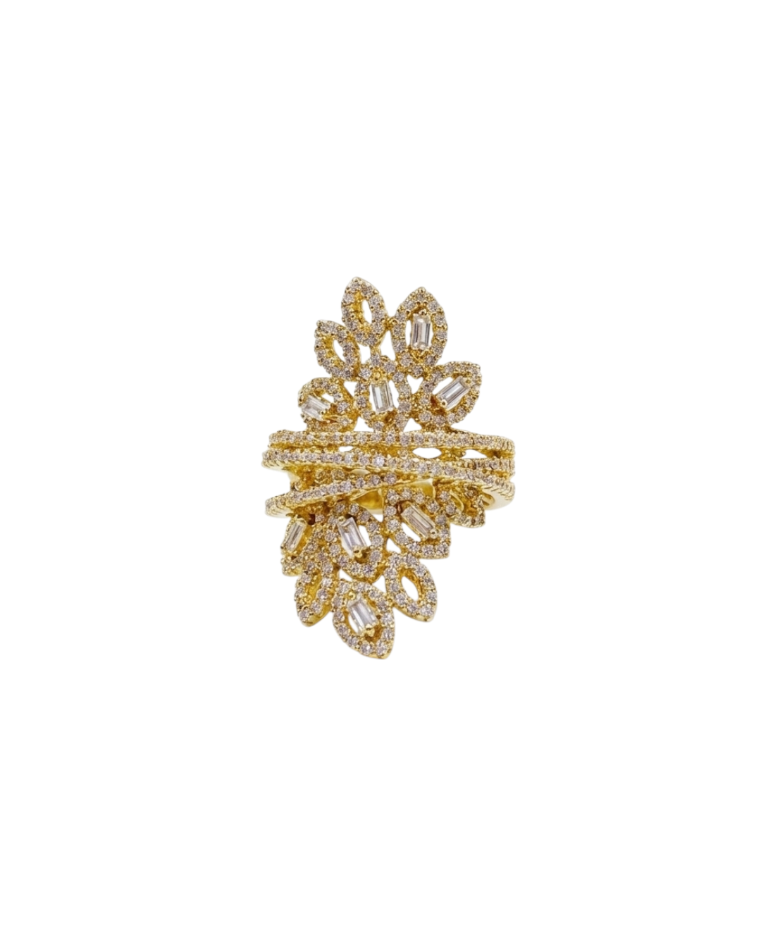 خاتم مرصع بأحجار الزركون