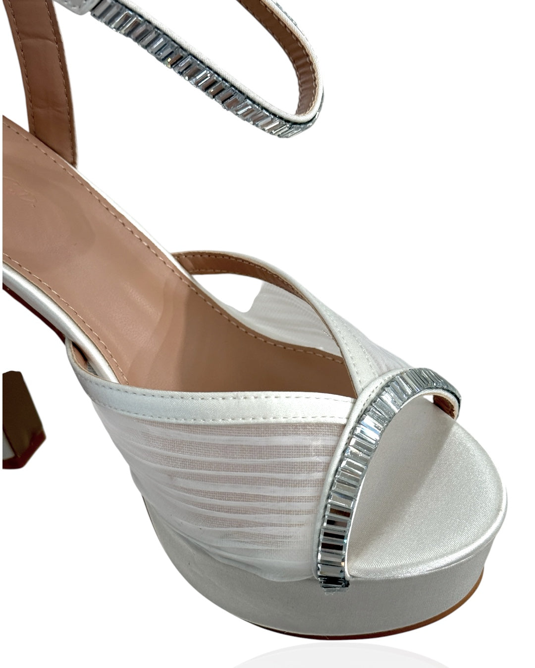 Satin bridal sandal
