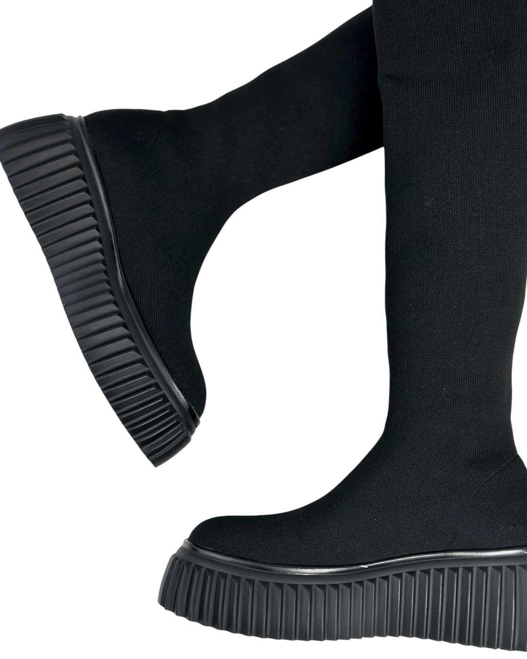 حذاء مطاطي ذو ساق عالية