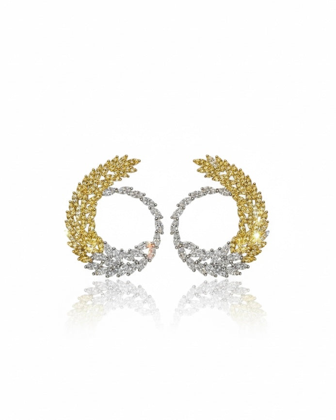 أقراط مرصعة بالزركون