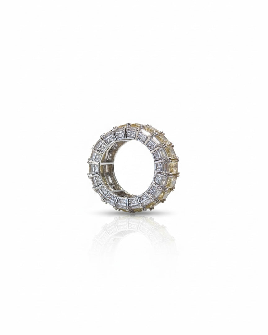 خاتم مرصع بأحجار الزركون