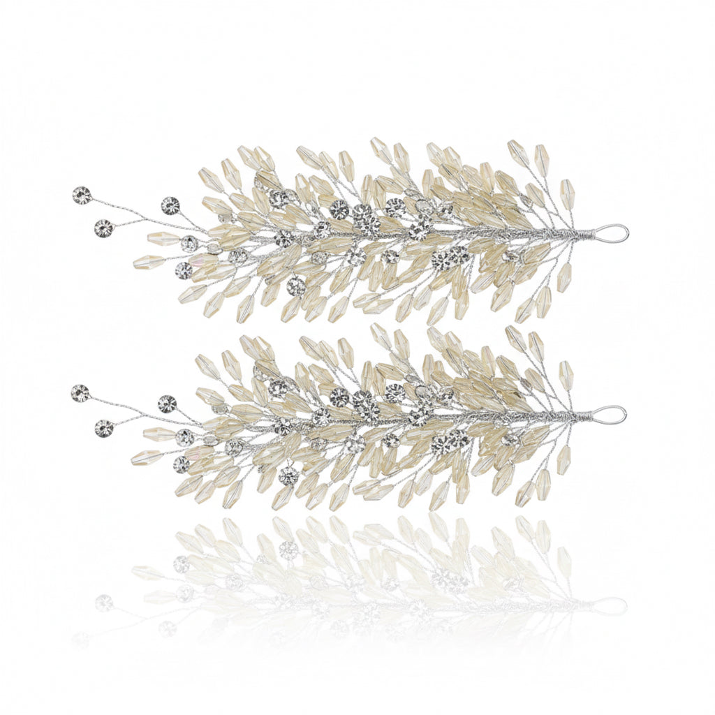 غطاء رأس مرصع بأحجار كريستالية شفافة