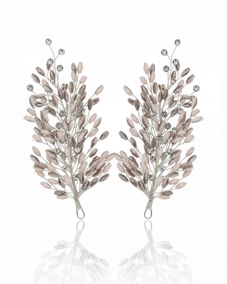 غطاء رأس مرصع بأحجار كريستالية شفافة