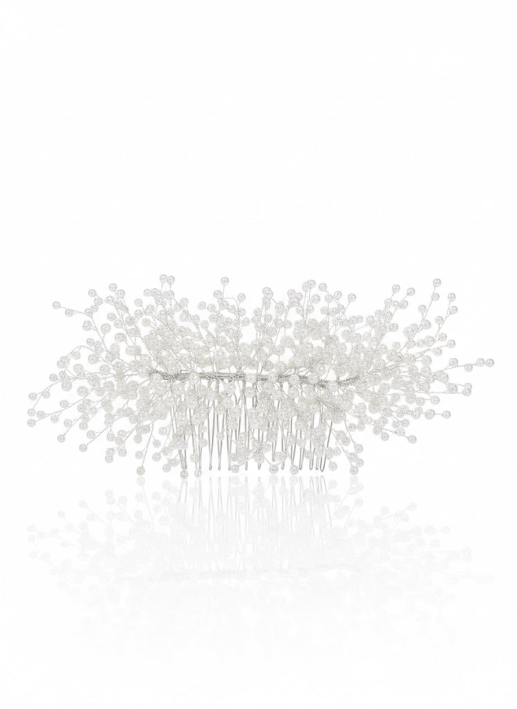 غطاء رأس مزين باللؤلؤ