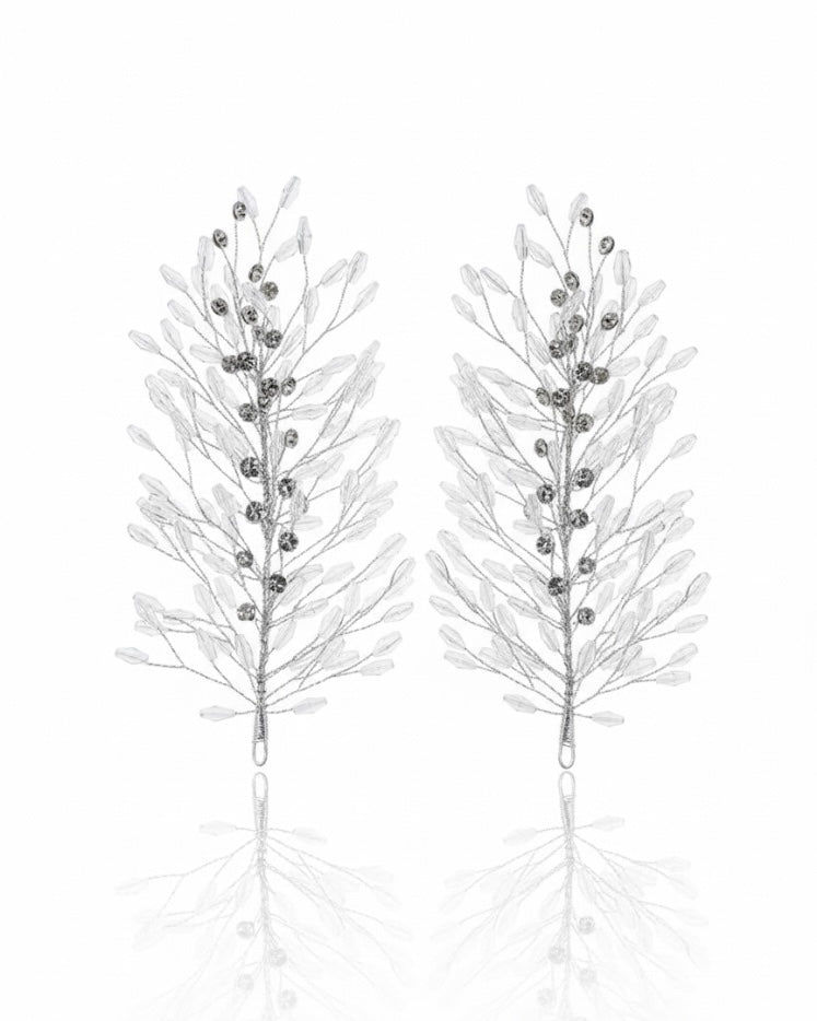 غطاء رأس مرصع بأحجار كريستالية شفافة