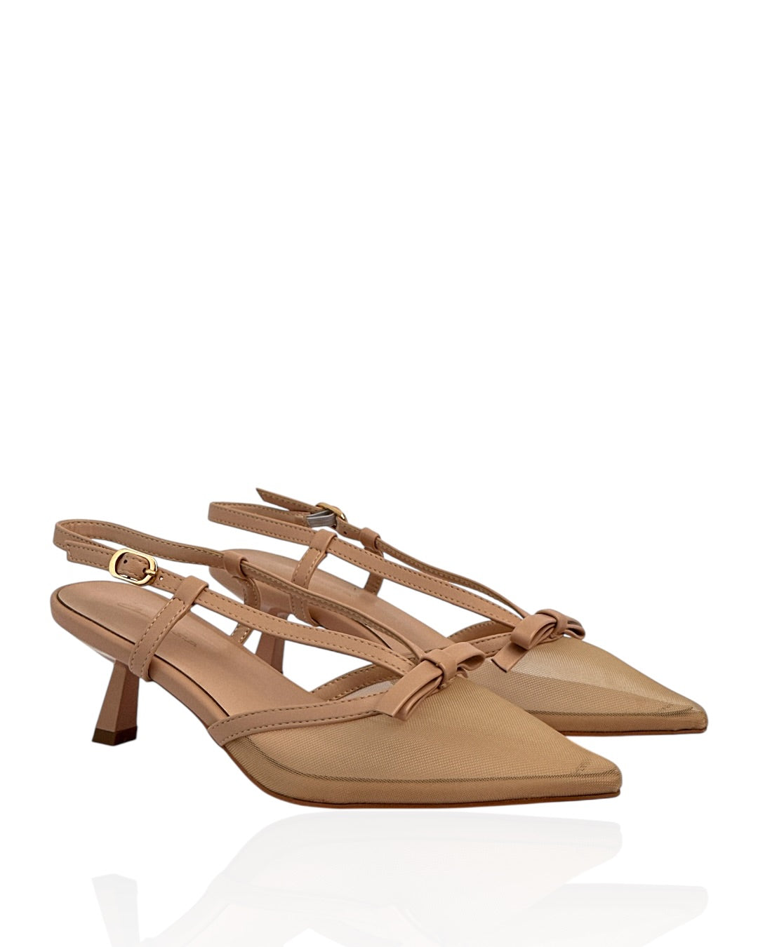 Chiffon heels