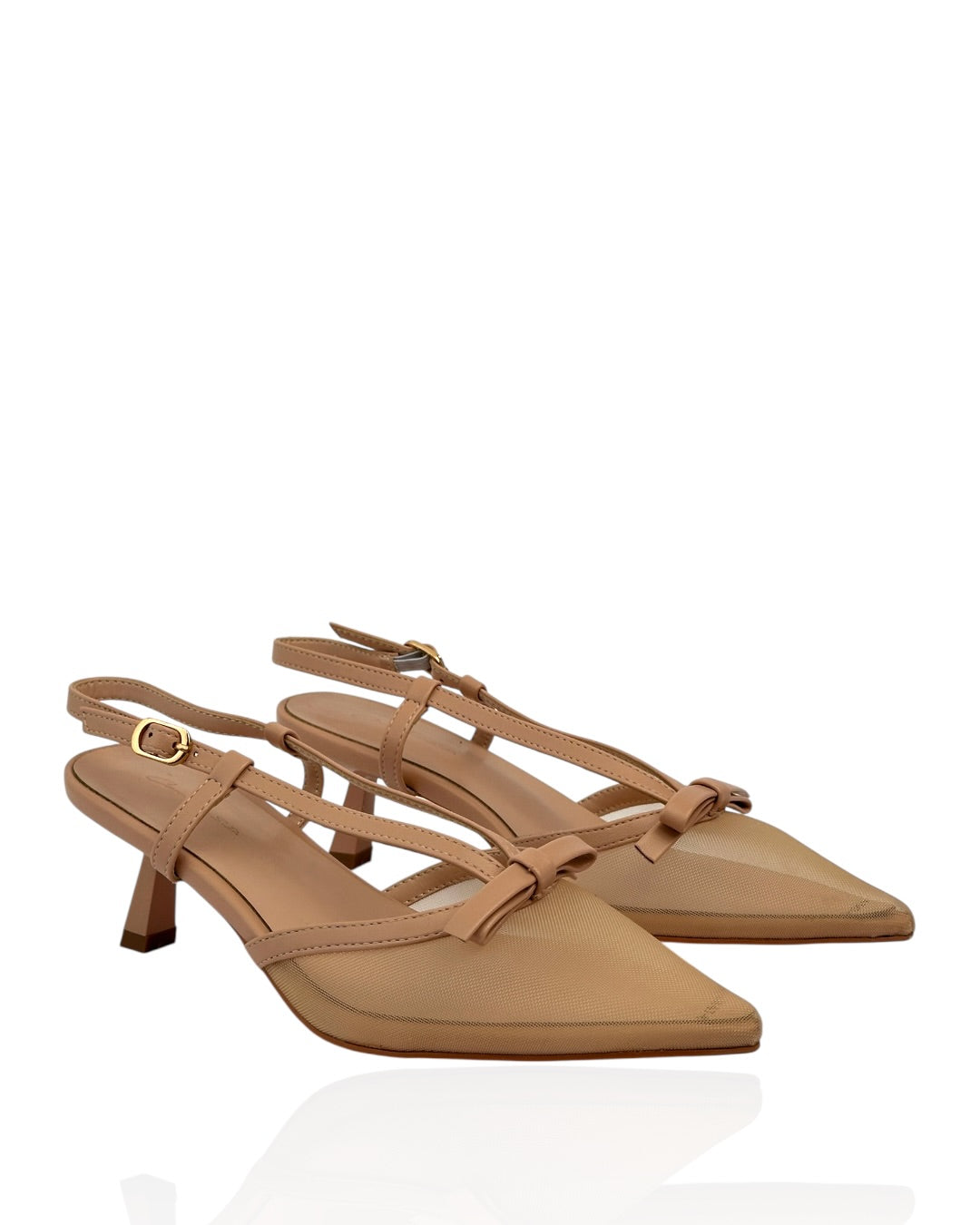 Chiffon heels