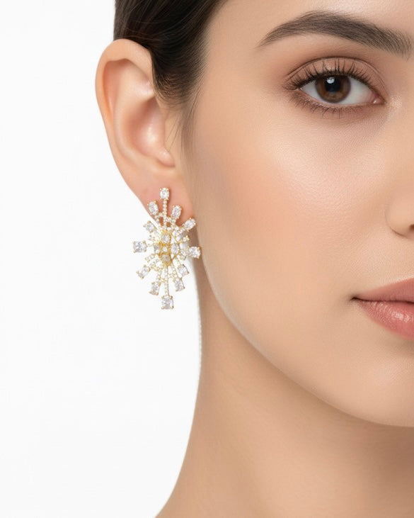 أقراط مرصعة بالزركون