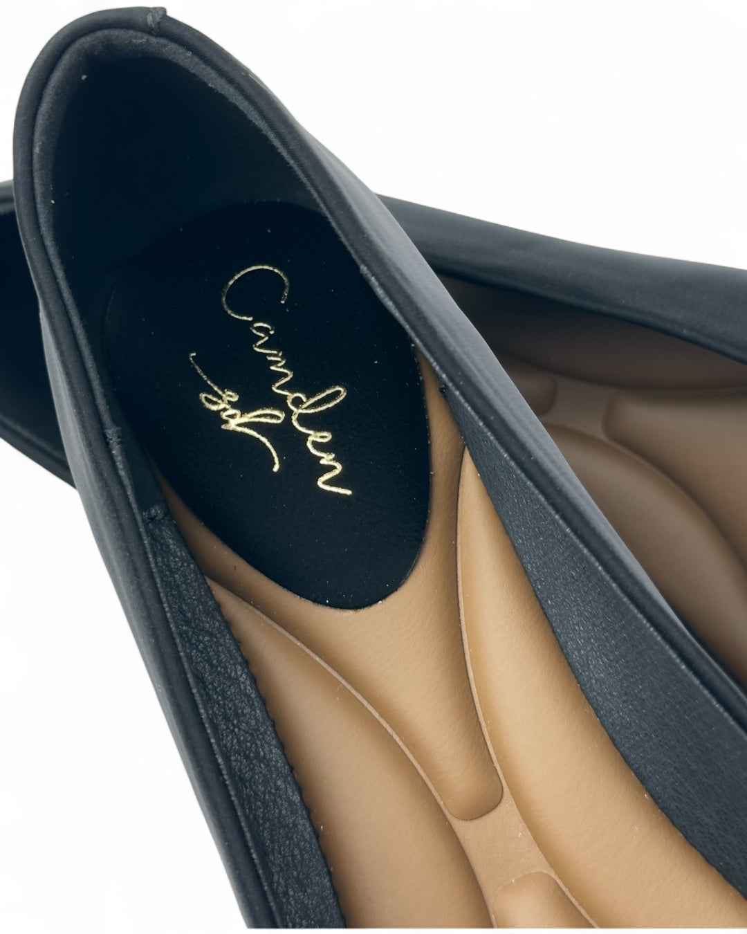 Loafers with gold buckle detail