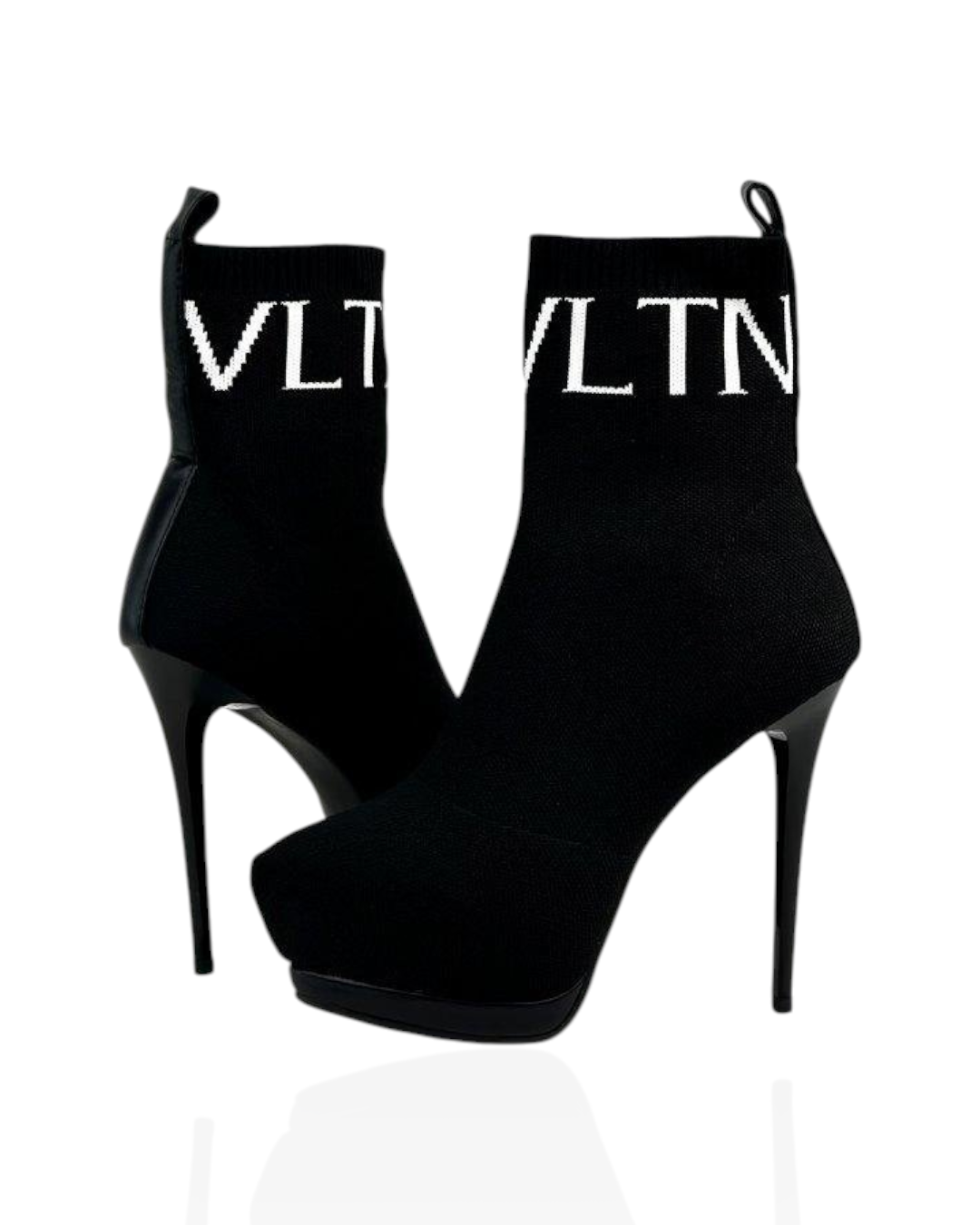 Mid-calf black boots