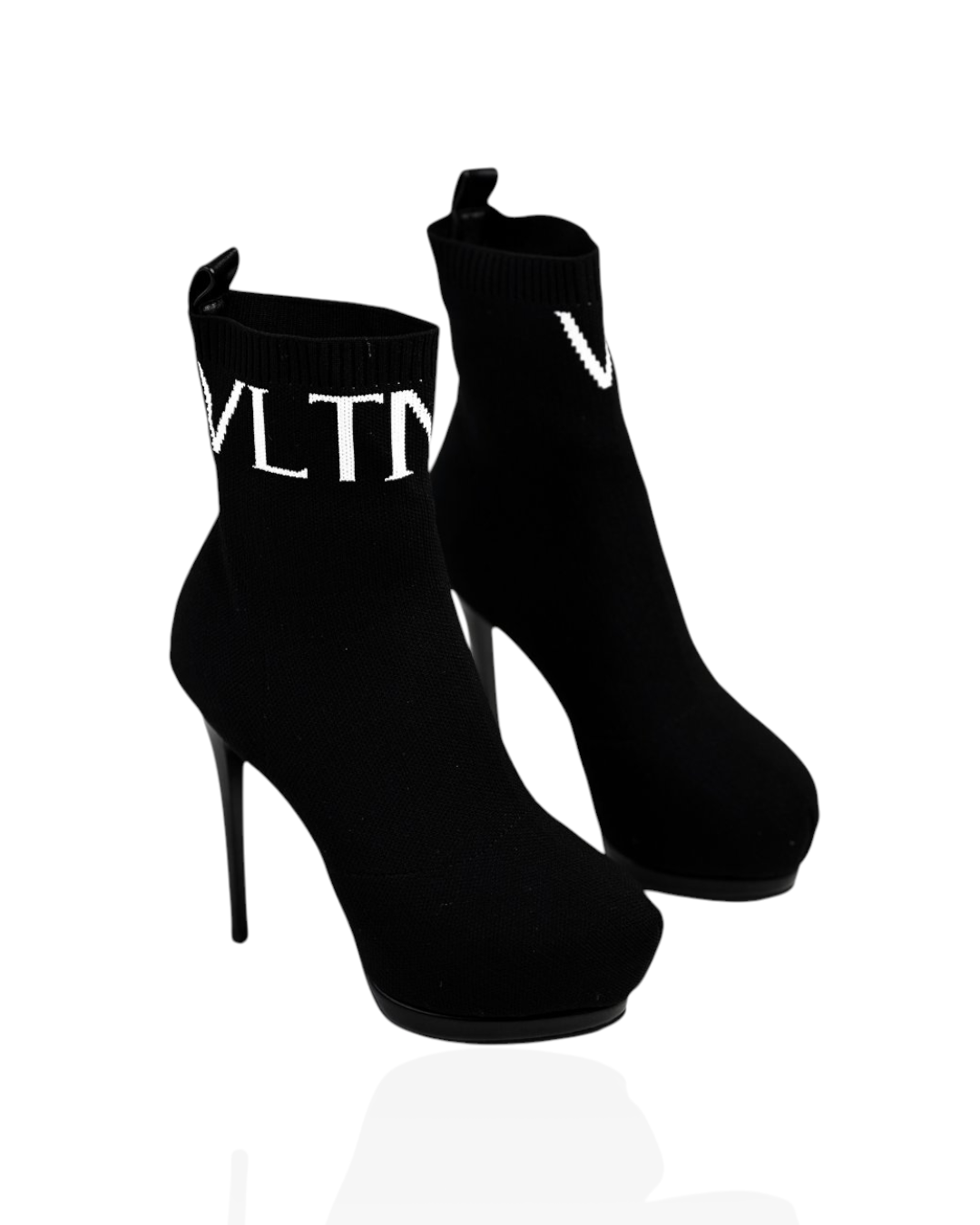 Mid-calf black boots