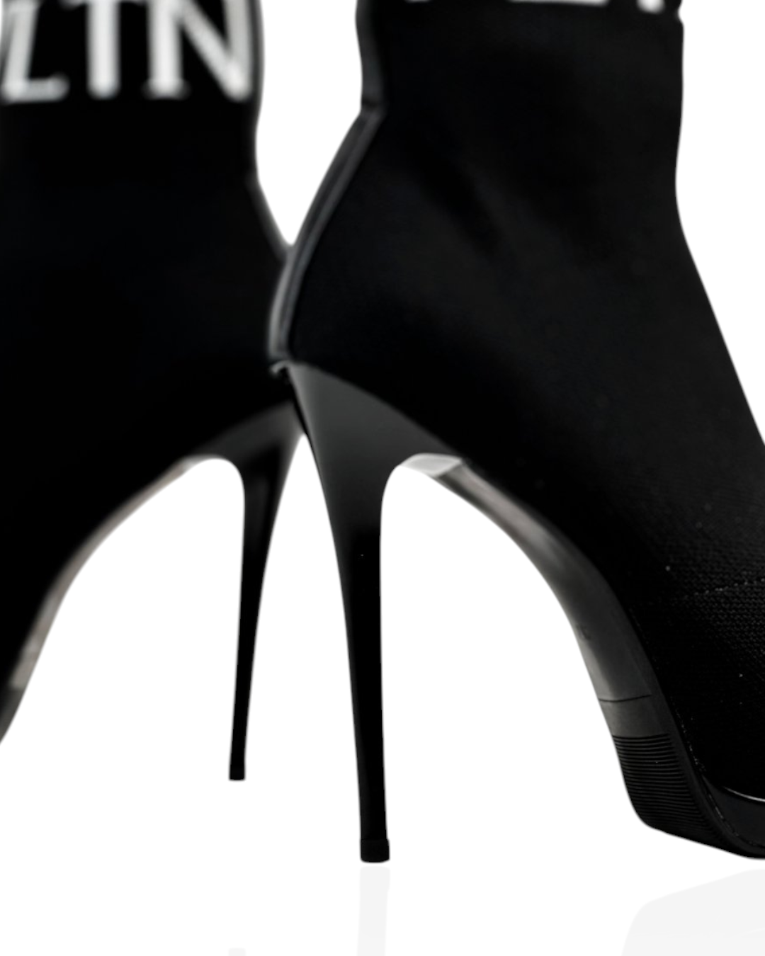 Mid-calf black boots