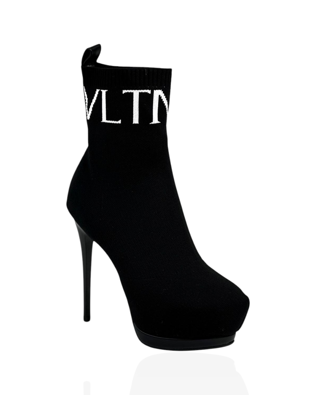 Mid-calf black boots