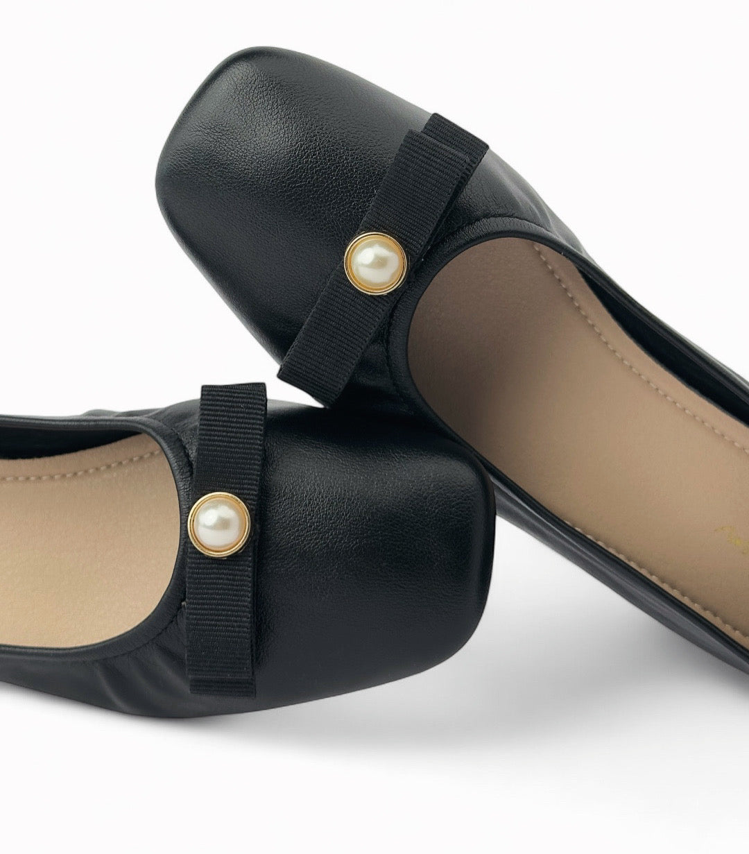 باليرينا بكعب قصير مع وصلة