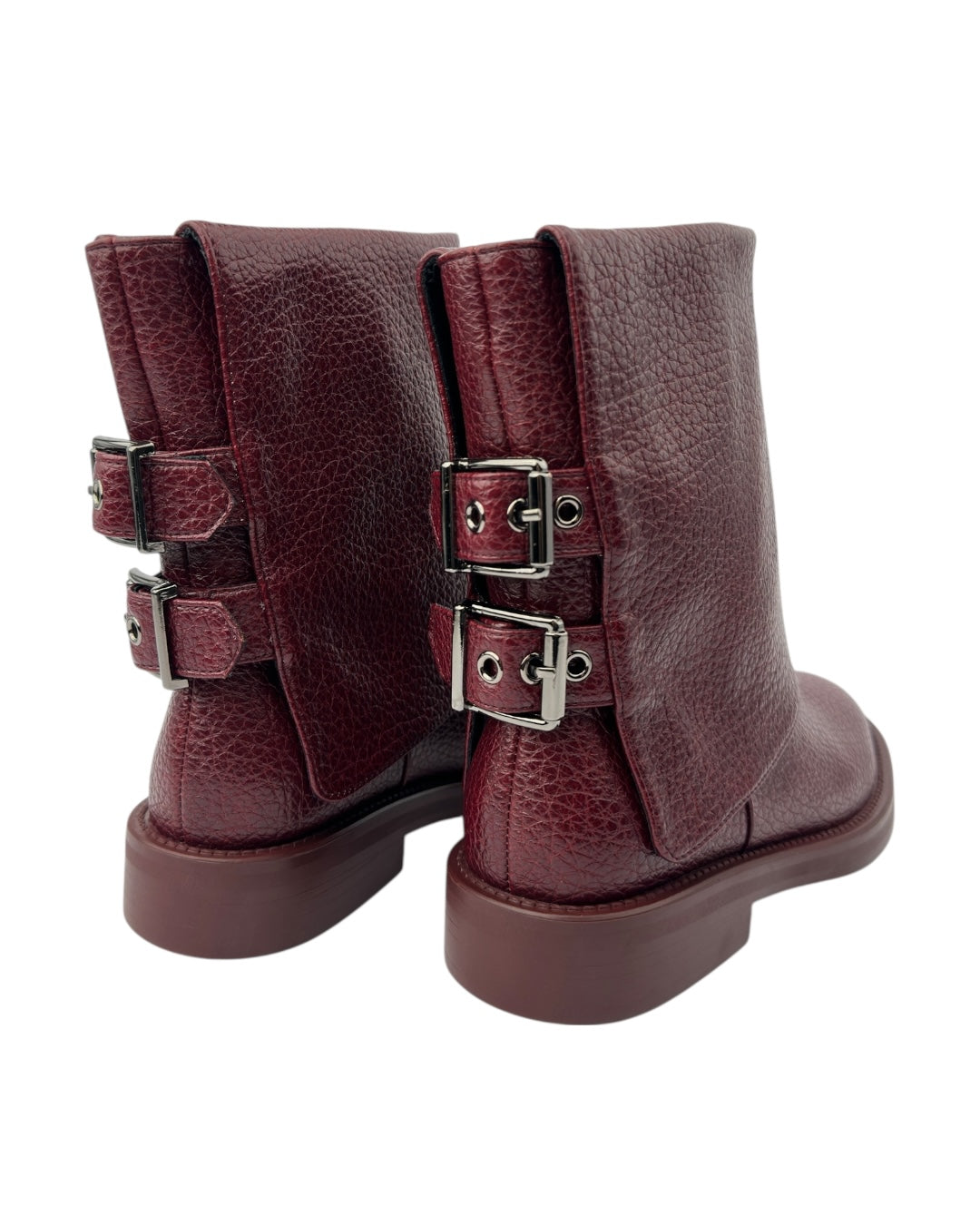 حذاء طويل قابل للطي مع مشبك خلفي