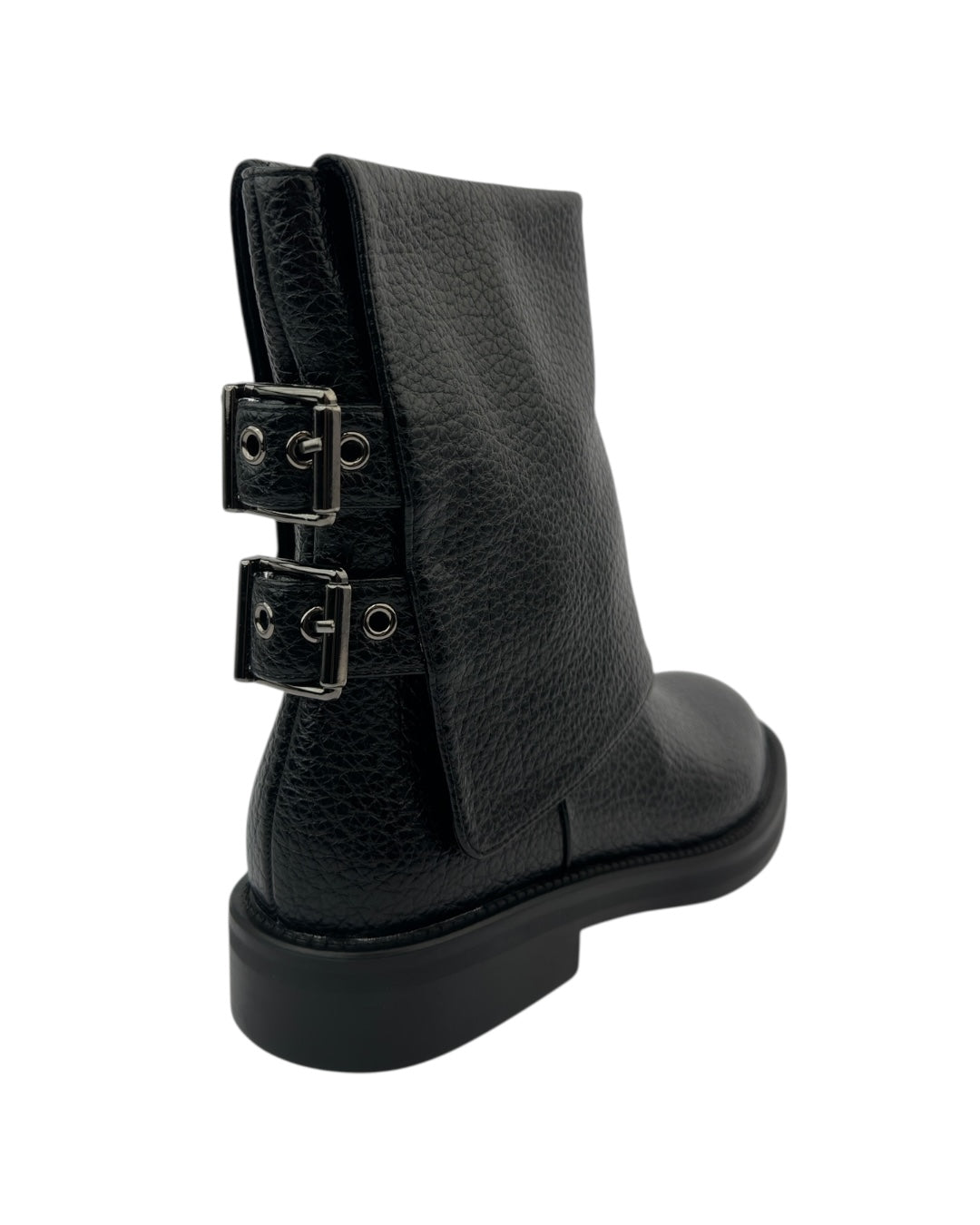 حذاء طويل قابل للطي مع مشبك خلفي