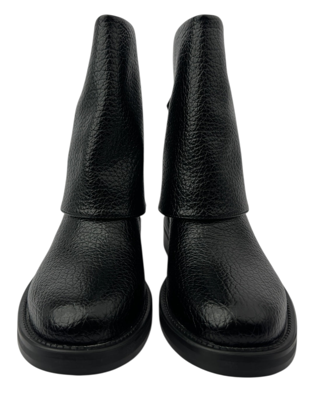 حذاء طويل قابل للطي مع مشبك خلفي