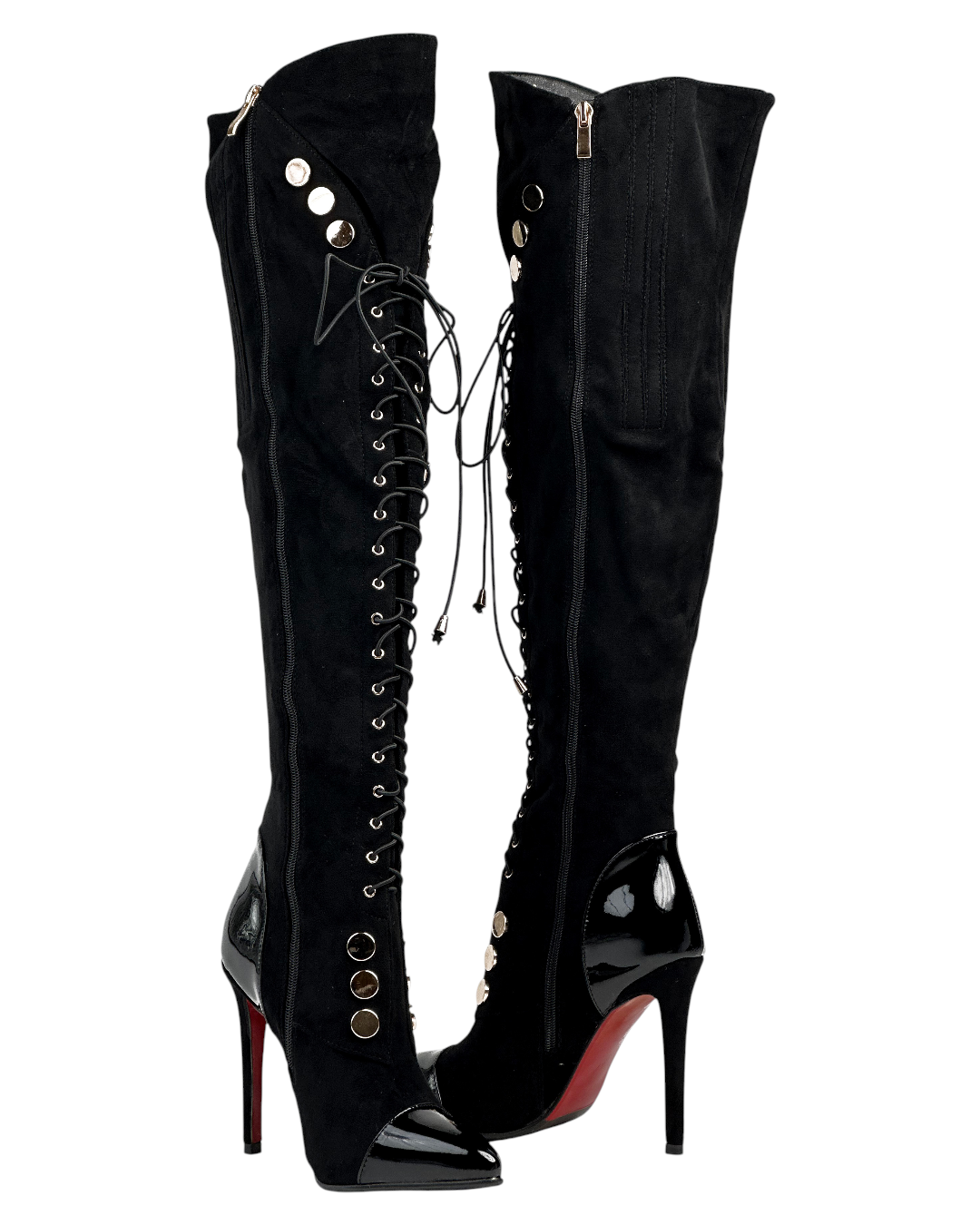 أحذية أنيقة بكعب عالٍ برباط