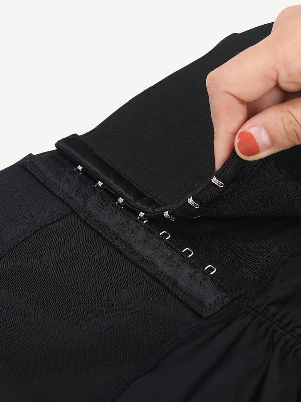 Corset shorts with elastic waistband