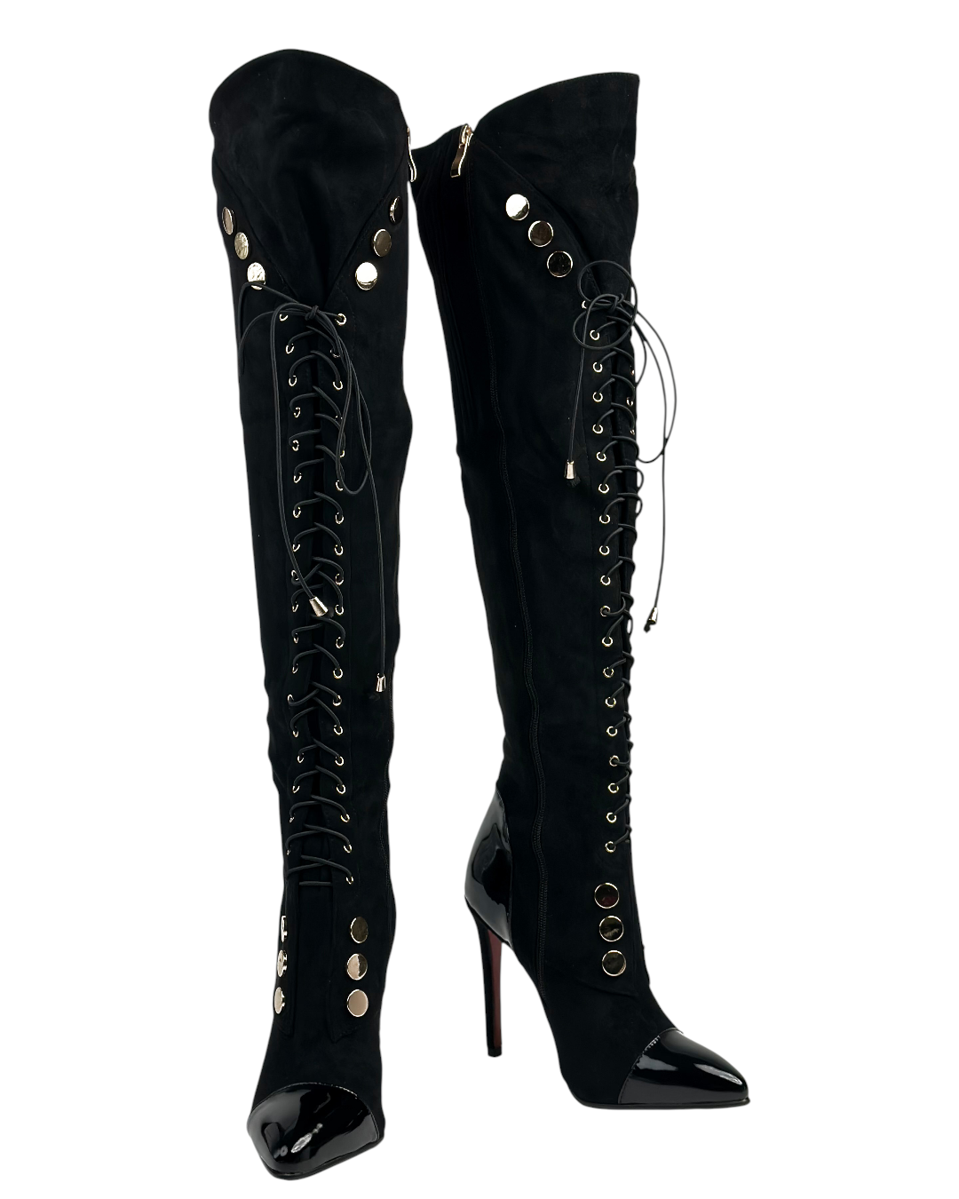 أحذية أنيقة بكعب عالٍ برباط