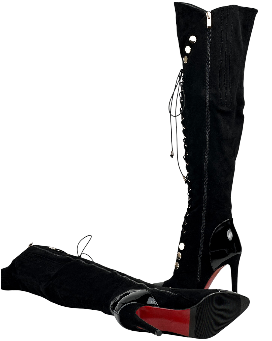 أحذية أنيقة بكعب عالٍ برباط